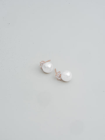 Half Pearl Earrings