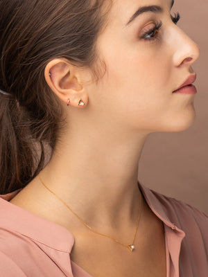 Triangle Lover Earring -Rose