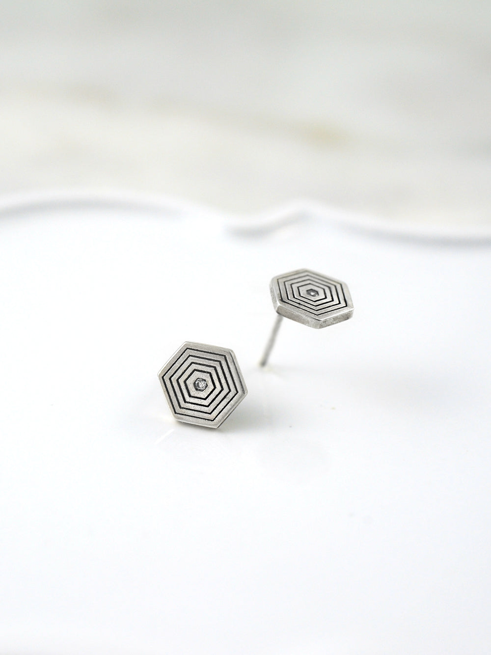 Hexagon Earring