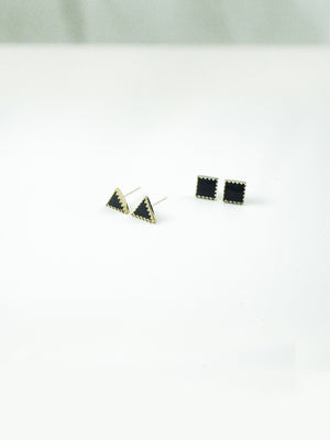 Mother of Pearl / Onyx Earring